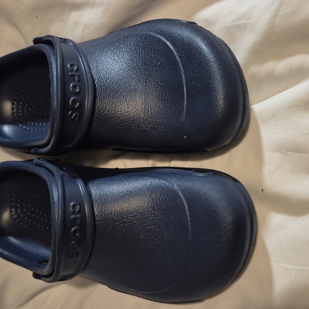 Work Crocs Women Navy Clogs also non-slip
